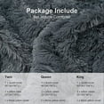 BLEUM CADE Luxury Fluffy Fuzzy Queen Bedding Comforter Set?4 Pieces