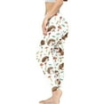thumbnail image 3 of DISNIMO Hedgehog Mushroom Printed High Waisted Workout Leggings for Women, Yoga Pants Leggings Tummy Control Workout Yoga Pants for Sport, White, XS, 3 of 6