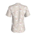 thumbnail image 6 of Zufioo Beautiful Rabbit Print Women's Classic V-neck T-shirt, V-neck Short-sleeved Tops Home Wear, Suitable for Daily Life, Work, Outdoors-3X-Large, 6 of 6