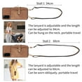 thumbnail image 5 of Allytech Galaxy A53 5G Wallet Case with Crossbody Strap, Vintage PU Leather Large Zipper Pocket Cards Slots Stand Shockproof Wallet Case Cover for Samsung Galaxy A53 5G - Brown, 5 of 9