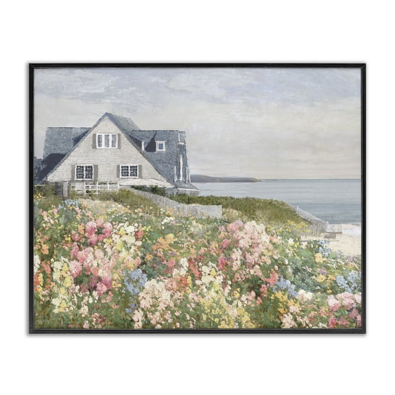 Stupell Industries Rustic Lodge Coastal Cottage Meadow Black Framed Giclee Art, 14 x 11, by Amber Sterling