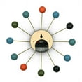 thumbnail image 5 of LeisureMod Concordia Modern Design Round Colorful Balls Silent Non-Ticking Wall Clock, 5 of 6