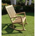 thumbnail image 2 of WholesaleTeak Outdoor Patio Grade-A Teak Wood Kingston Rocker / Rocking Arm Chair  (Cushion not included) #WMRKKT, 2 of 2