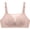 Light Gray, variant on Elara Women’s Wireless Bandeau Push Up Bra Side Support Anti-Sagging Natural Shape Red 36