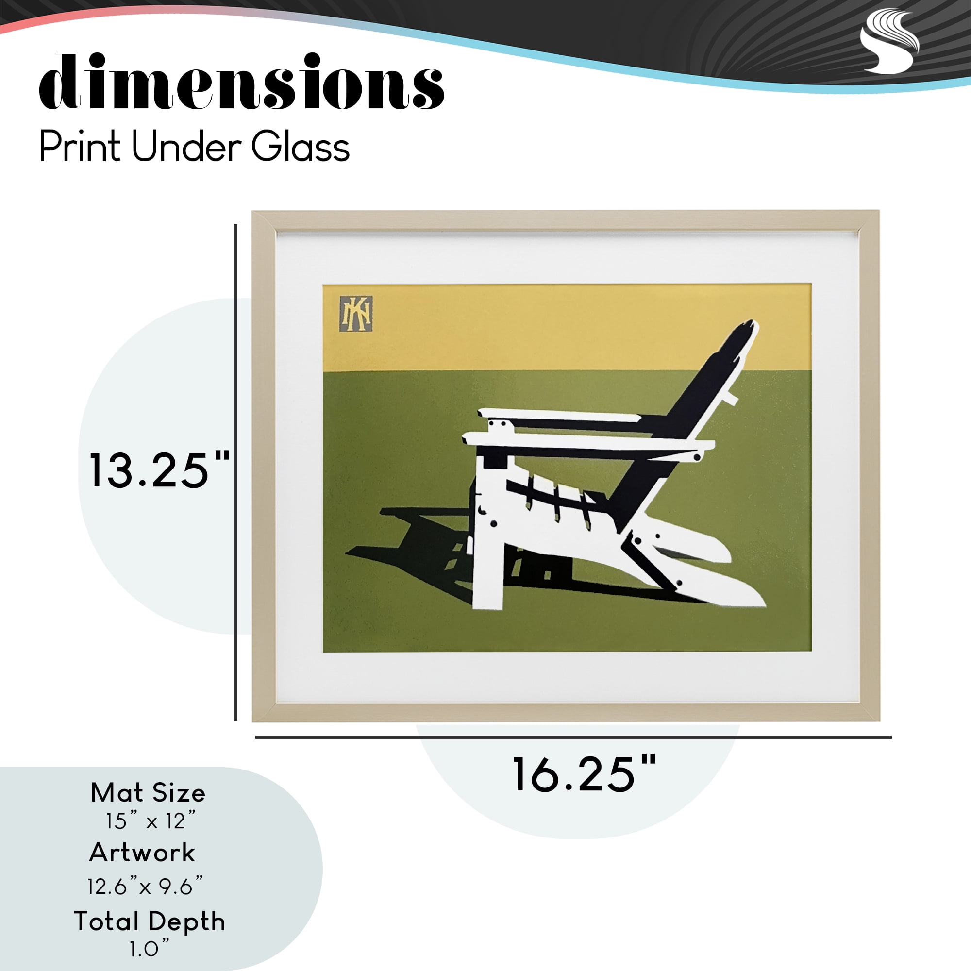 Stupell Industries Minimal Sunlit Lounge Chair Birch Framed Print Under Glass, design by Jadei Graphics