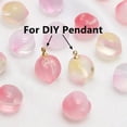 thumbnail image 3 of U8MO 10pcs 12mm Peach Shape Half Drilled Hole Lampwork Glass Loose Beads DIY Pendants-Pink, 3 of 5