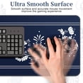 thumbnail image 6 of Large Mouse Pad for Desk (31.5X11.78 in), Waterproof Keyboaed Pad with Stitched Edge, Non-Slip Natural Rubber Base Keyboard mats for Desk for Keyboard, Mouse and Desktop, Blue Porcelain, 6 of 6