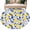 Yellow, variant on Round Rugs 5Ft, Summer Lemon Round Area Rug Washable Indoor Throw Carpet, Watercolor Yellow Blue Garden Floral Soft Non Slip Circle Rug for Cabinet Bathroom Home Decor Aesthetic