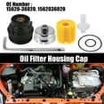 thumbnail image 2 of 1 Set Oil Filter and Oil Filter Housing Cap with Wrench Remover Tool Replace 15620-36020 for Toyota for Lexus, 2 of 6