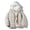 Beige, variant on Men Long Sleeve Parkas Coats Fake Two-piece Hooded Cotton-padded Jacket Thick Warmth Personalized Cotton-padded Jacket Unisex Style Beige