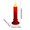 thumbnail image 3 of Battery Operated Window Candles, LED Taper Candlesticks with Flickering Flame & Holder, Flameless Christmas Halloween Decor, 2 Pack Cordless Electric Candles for Home, 3 of 5