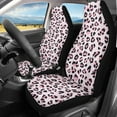thumbnail image 2 of ZIATUBLE Leopard Print Front Seat Cover for Car Comfortable High Back Saddle Blankets 2 Piece Universal Fit Cars Sedan SUV Washable Auto Bucket Seat Cover Car Interior Accessories Decor, 2 of 7