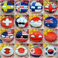 thumbnail image 5 of 70 styles 10cm Country Ball Plush Toys Polandball Pendant Country Balls Countryball Stuffed Doll Christmas Decor Gifts for Kids, 5 of 5