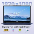 thumbnail image 4 of 15.6" FHD Business-Gaming-Laptop 6-Cores AMD Ryzen 5 6600H(Up to 4.5 GHz) 660M GPU 32GB DDR5 2TB SSD Laptop-Computer with 100W Type-C Backlit Keyboard Fingerprint-Blue, 4 of 6