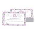 thumbnail image 2 of Purple Elephant Diaper Raffle Tickets - 25 Pack - Fun Baby Shower Games for Girls - Diaper Raffle Invitation Insert Cards for Prizes, 2 of 4