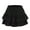 Black, variant on Women's Mini Pleated Skirt High Waisted Ruffle Tennis Skirts Sports Skater Running Skorts with Shorts Pockets S