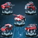 thumbnail image 4 of Juego de bloques de construcción AUYYOSK Dinosaur 782 piezas con 11 en 1, 4 of 6
