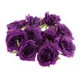 thumbnail image 2 of Rosa Artificial Sola Cara Flor Diy Boda Pelo Clip Púrpura Sunnimix la flor de DIY, 2 of 7