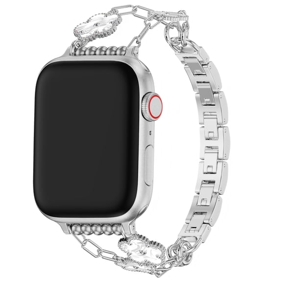 Posh Tech Flora Stainless Steel Band Compatible with Apple Watch