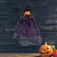 thumbnail image 1 of Colgante de muñeca de calabaza de Halloween, decoraciones de Halloween, adorno, Mini juguetes, colgante para oficina, vacaciones, sala de estar, púrpura Macarena Colgante de muñeca de Halloween, 1 of 8
