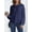 Blue, variant on VENUZOR Oversized Waffle Texture Sweaters for Women Long Sleeve Pullover Knitted Tops