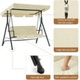 thumbnail image 4 of AECOJOY Stainless Steel Porch Swing - Beige, 4 of 7