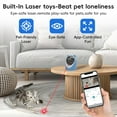 thumbnail image 7 of New Pet Camera（64GB SD Card）, 2K HD Indoor Cat Camera with Laser Toy, Home Security Camera with Motion Detection, 2-Way Audio, Night Vision, No Subscription Required, 7 of 7