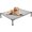 Grey, variant on Raised Dog Bed for Small Dogs, Waterproof Elevated Dog Cot, Outdoor Cooling Pet Bed, 36.5" x 22.5", Grey