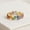 Rose Plated, variant on Rainbow Multi Sapphire Eternity Ring, Multi Shape Full Eternity Band Ring, Anniversary Gift For Wife, Matching Band Ring, Dainty Engagement Ring, Handmade Jewelry