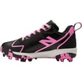 thumbnail image 4 of New Balance Youth Romero Duo TPU Molded Softball Cleats Black/Pink 1, 4 of 6