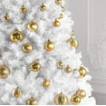 thumbnail image 3 of Gold Christmas Ball Ornaments for Christmas Decorations - 36 Pieces Xmas Tree Shatterproof Ornaments with Hanging Loop for Holiday and Party Decoration (Combo of 6 Styles in 3 Sizes), 3 of 5