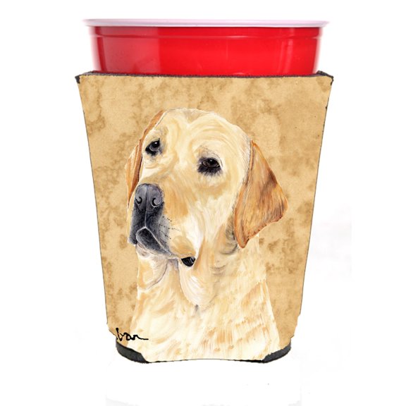 Carolines Treasures SC9133RSC Labrador Red Solo Cup Beverage Insulator Hugger Red Solo Cup multicolor