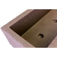 thumbnail image 3 of 38" Rustic Trough Planter - Monzanite, 3 of 4
