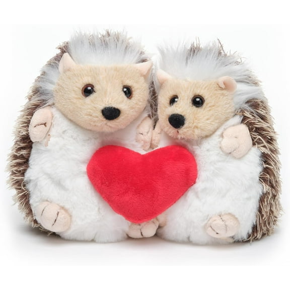 Bearington Lovie & Dovie Valentine's Stuffed Animal for Kids, 5.5 Inch Hedgehog Plush, Ideal as a Valentine's Day Gift