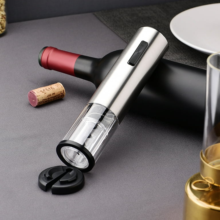 4 In1 Electric Wine Opener Set Rechargeable Wine Bottle Corkscrew USB  Rechargeable&Dry Battery Jar Automatic Opener Bottle Opener with Foil  Cutter Multi-function Can Opener Home Kitchen Tools