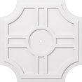 thumbnail image 1 of Ekena Millwork CMP38HS-01000 38 in. OD x 1 in. ID Square Haus Architectural Grade PVC Contemporary Ceiling Medallion, 1 of 1
