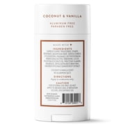 Native Deodorant for Women and Men, Aluminum Free, Coconut & Vanilla, 2.65 oz