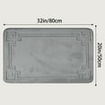 thumbnail image 6 of Unique Bargains Geometric Pattern Bath Mat Non-Slip Back Washable Bath Rug Grey 20" x 32", 6 of 6