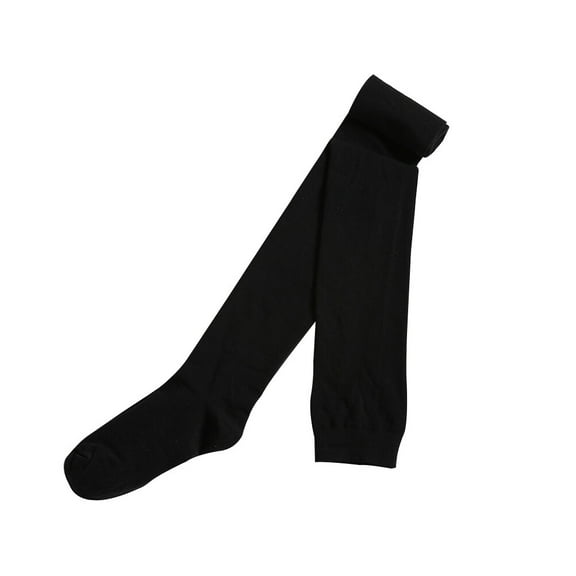 GOOHOCHY Women Thigh Cotton Socks Over the Knee Long High Socks Autumn Winter Super Long Female Socks Socks (Black)
