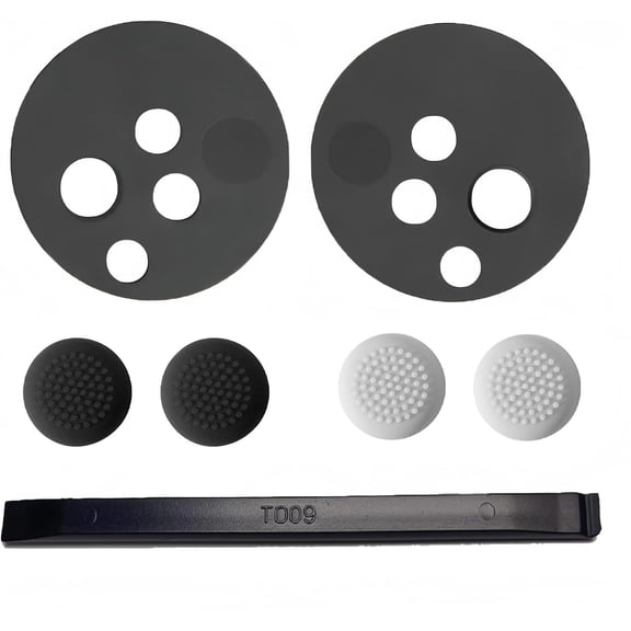 Black Controller Faceplate Cover Compatible With Quest 2 VR Headset Durable Case With Thumb Caps
