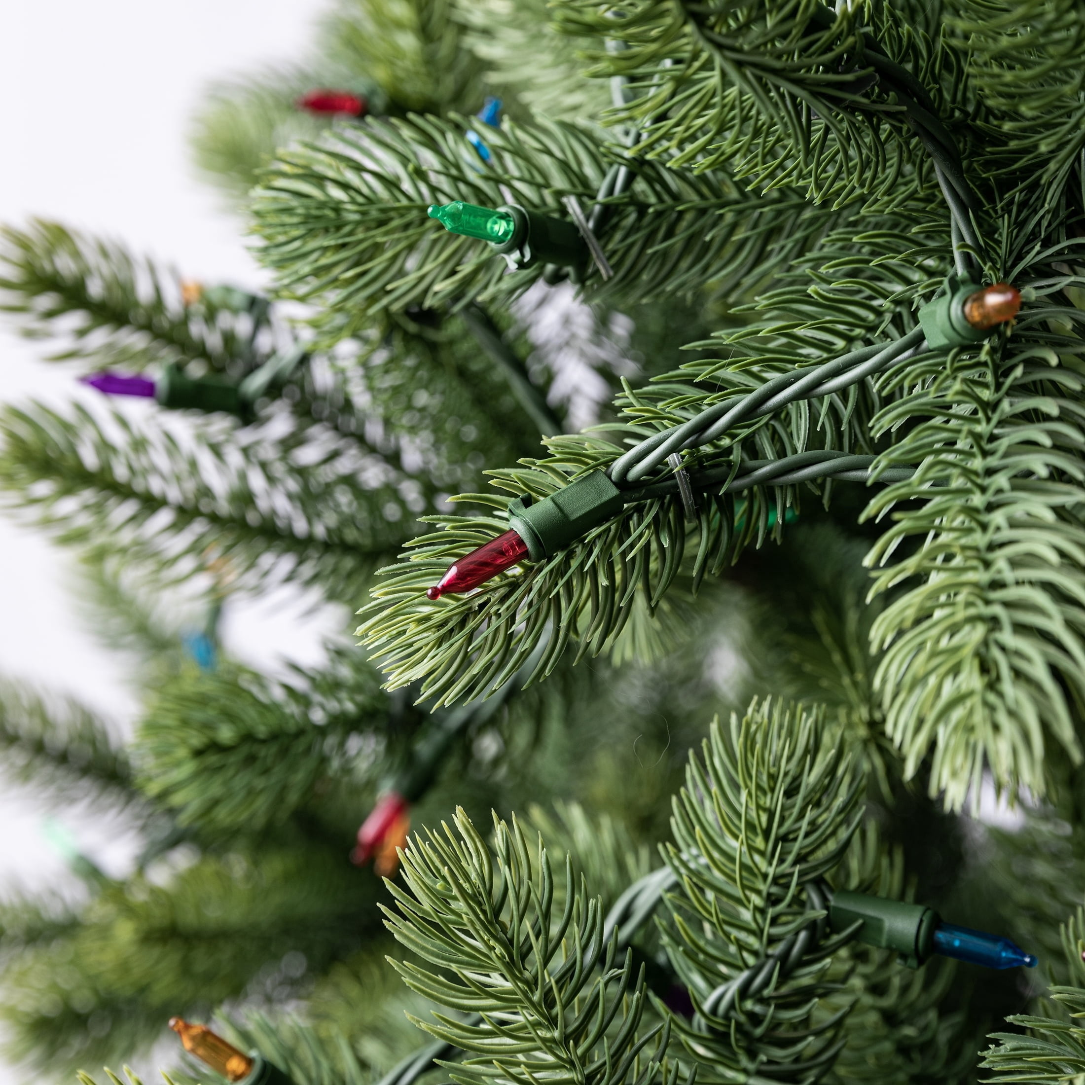 Indoor/Outdoor 50-Count LED Mini Christmas String Lights, Multicolor, Green Wire, 10.2', by Holiday Time