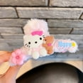Plush Series Sanrio Hello Kitty Hair Claws Girl Kawaii Kuromi Hair Clips Women Cinnamoroll
