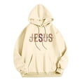 thumbnail image 3 of SIYUDAN Hoodies For Women Jesus Hoodies Letter Print Christian Sweatshirt Oversized Womens Hoodies Pullover Fall Clothing Women's Clothes, 3 of 3