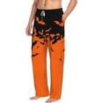 thumbnail image 6 of Logiee Halloween With Black Bats Print Pajama Pants for Men,Men’s Pajama Bottoms,Mens PJ Pants with Pockets & Button Fly-X-Large, 6 of 6