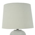 thumbnail image 5 of Nourison 23" Grey Unglazed Ceramic Rustic Urn Lamp for Bedroom, Living Room, Dining Room, Office, 5 of 8