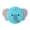 Elephant, variant on Soft Flying Disc Toy - Plush Squeaky Fetch Ring for Dogs with Lion and Elephant Designs