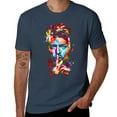 thumbnail image 3 of Vintage Glam Rock Graphic T-Shirt, 70s Music Icon Aesthetic Cotton Tee Navy-style M, 3 of 7