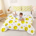 thumbnail image 3 of Castle Fairy Bright Softball Queen Comforter Set 3 Pieces, Cartoon Ball Stars Comforter Sets Queen, Yellow Red,1 Comforter and 2 Pillowcases, 3 of 6