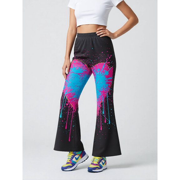 Girls Modern Wide Leg Trousers Slim-Fit Bell Bottoms Casual Comfortable Pants for Little Girls Age 3-10