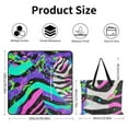 thumbnail image 2 of Color Wave Point Geometry Picnic Blanket Waterproof Outdoor Beach Blanket Hand-held Pad Suitable for Travel, Camping, Beach, Family Gatherings, 2 of 7